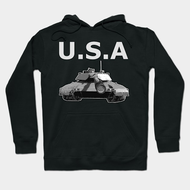 usa tank abrams Hoodie by Context